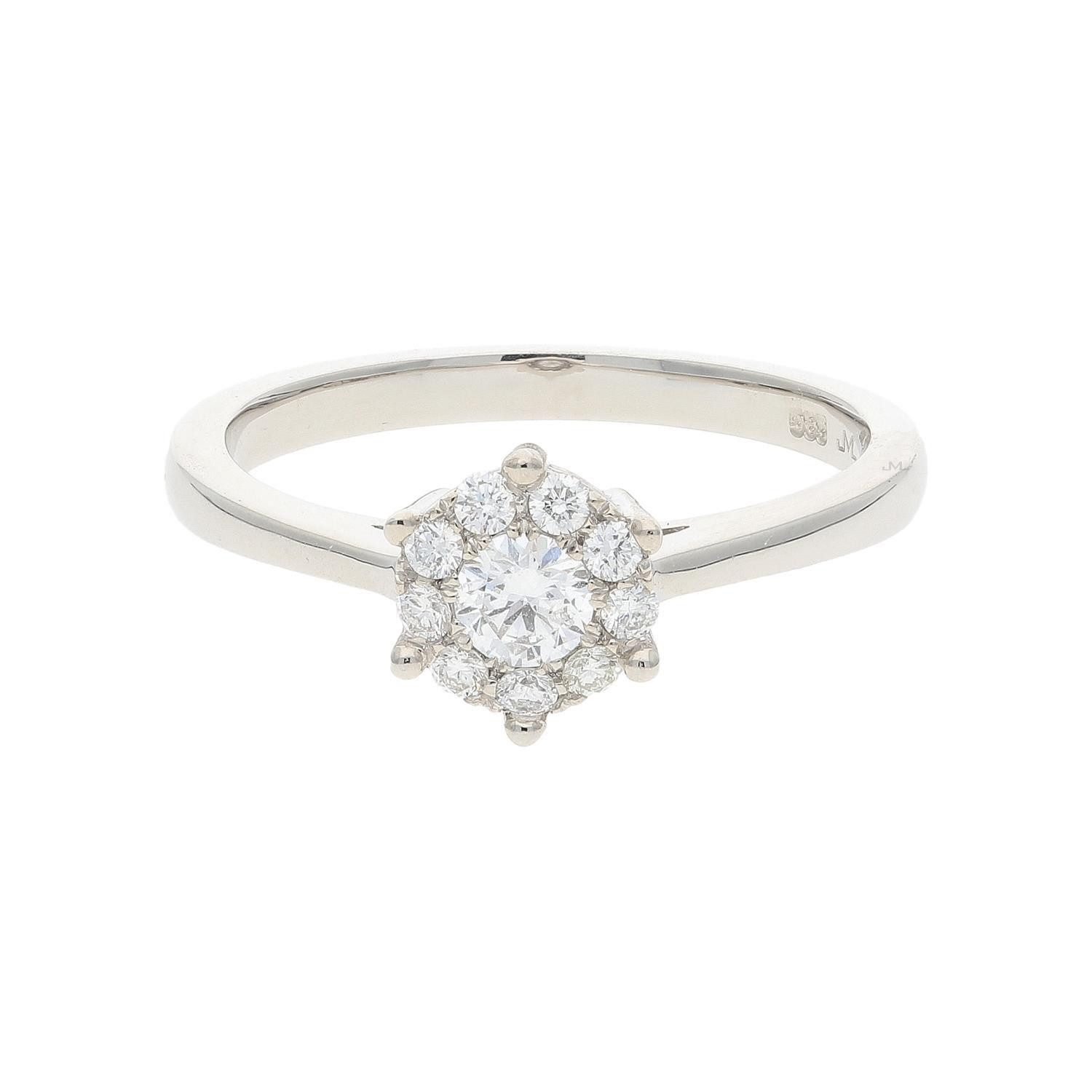 JuwelmaLux Fingerring Ring Weißgold 585 Brillanten JL10-07-3481 JuwelmaLux (kein Set, 1-tlg)