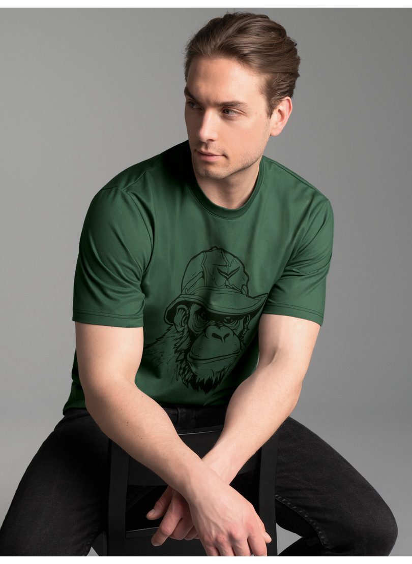 Trigema T-Shirt TRIGEMA T-Shirt mit Affen-Printmotiv günstig online kaufen