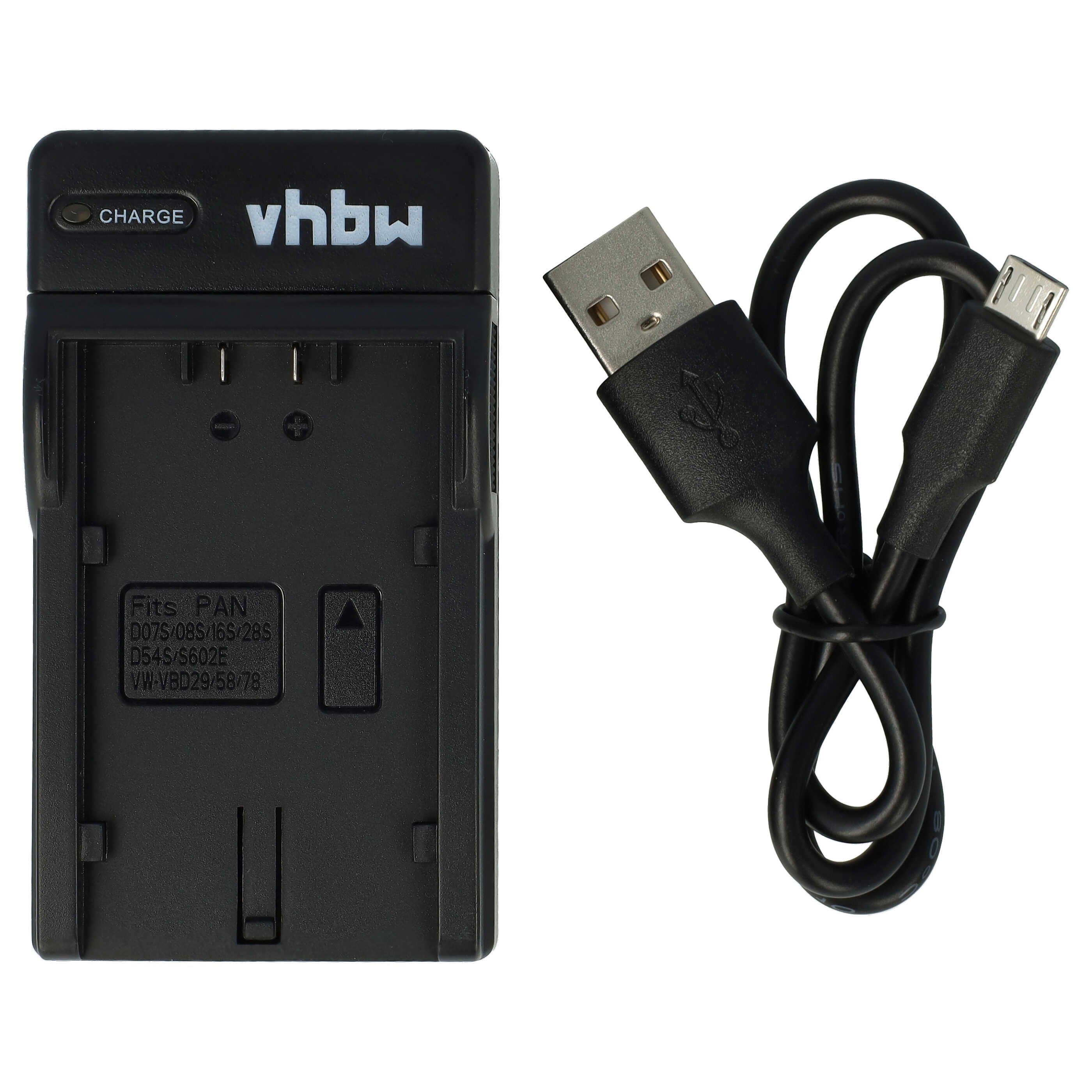 vhbw passend für Panasonic NV-MX1, NV-MX2500, NV-MX30, NV-MX1000, NV-MX2, Kamera-Ladegerät