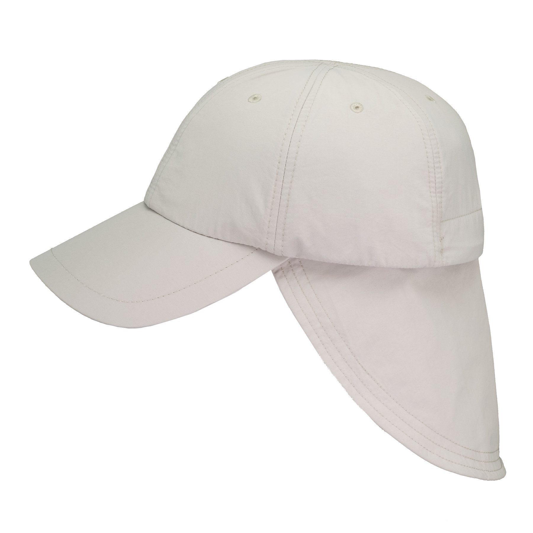 Cap Sommercap HatBee Baseball HatBee UV40 Grau Nackenschutz