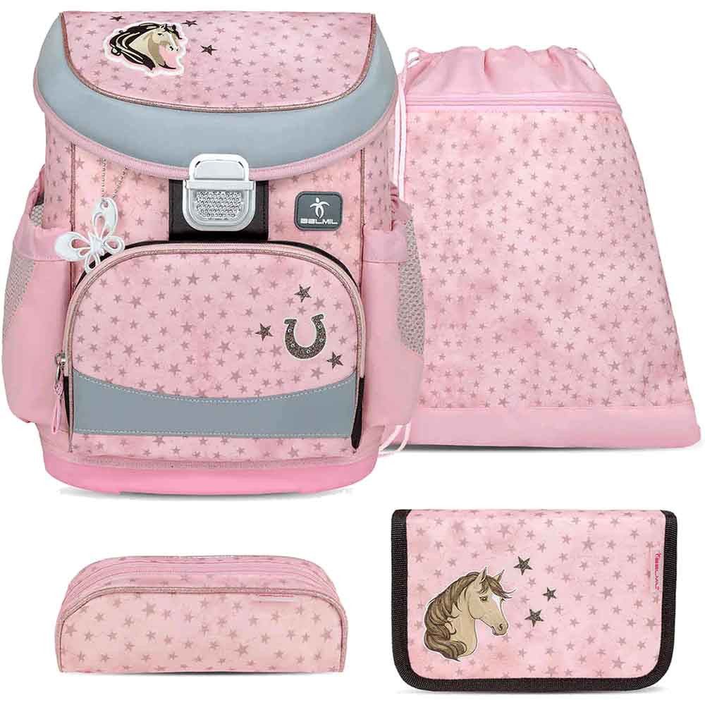 Belmil Schulranzen Set Mini Fit 10-teilig 2025 Mädchen Star Horses