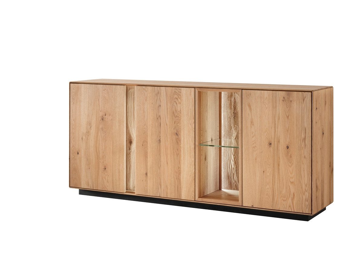 Sideboard Sideboard inkl. Beleuchtung 180x80cm 'Sienna' Wildeiche geölt