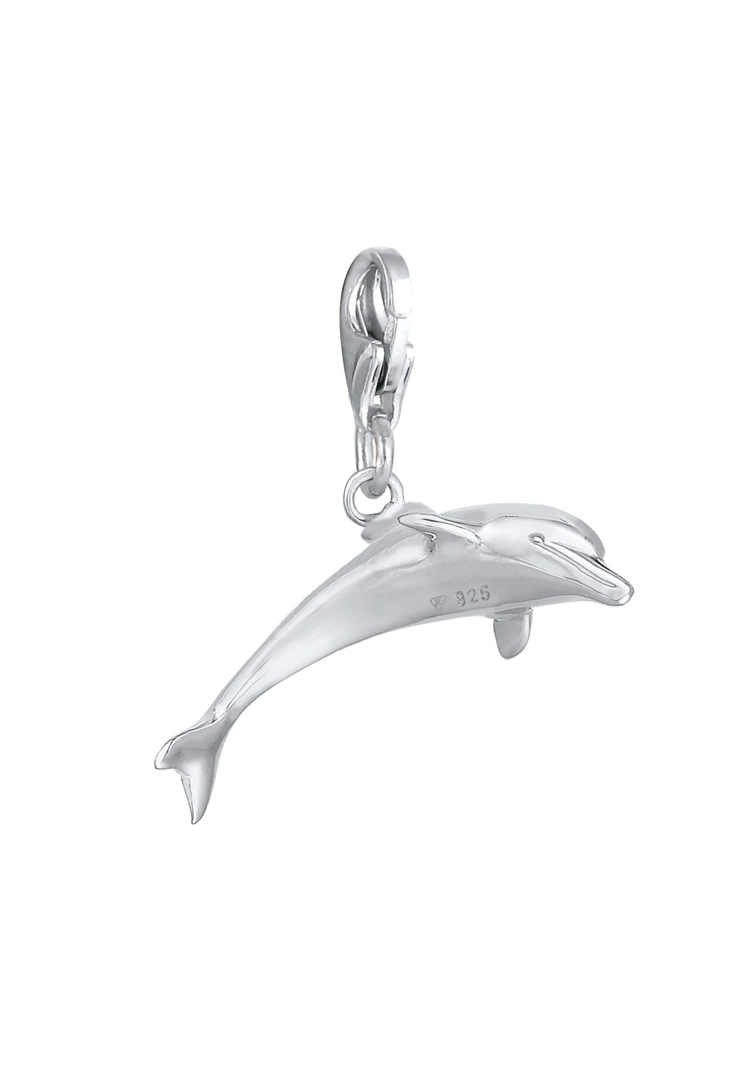 Nenalina Charm-Einhänger Charm Delfin Tier Anhänger 925 Silber