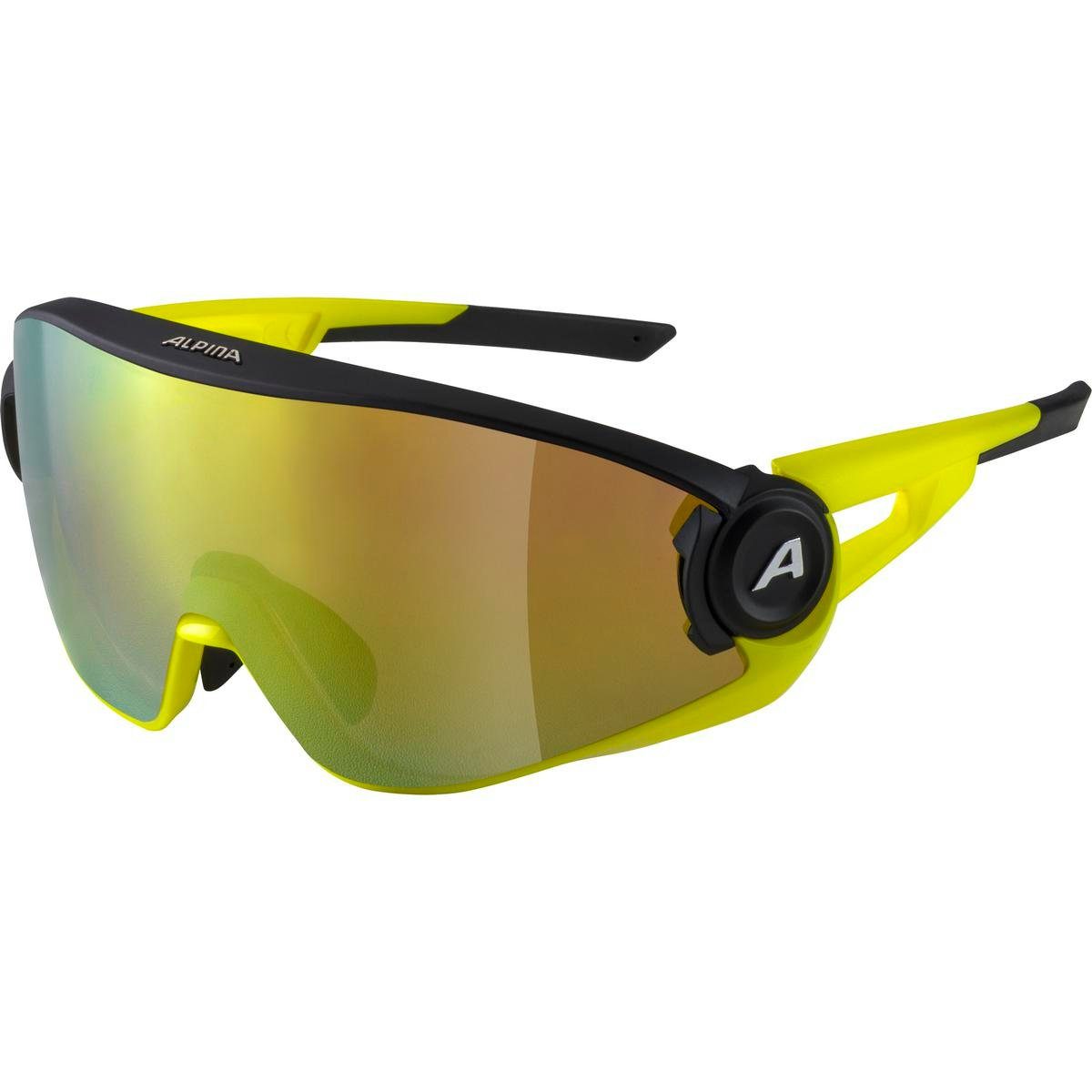 A8654.5.32 Sportbrille Sonnenbrille 5W1NG Alpina black Alpina Q+CM mat