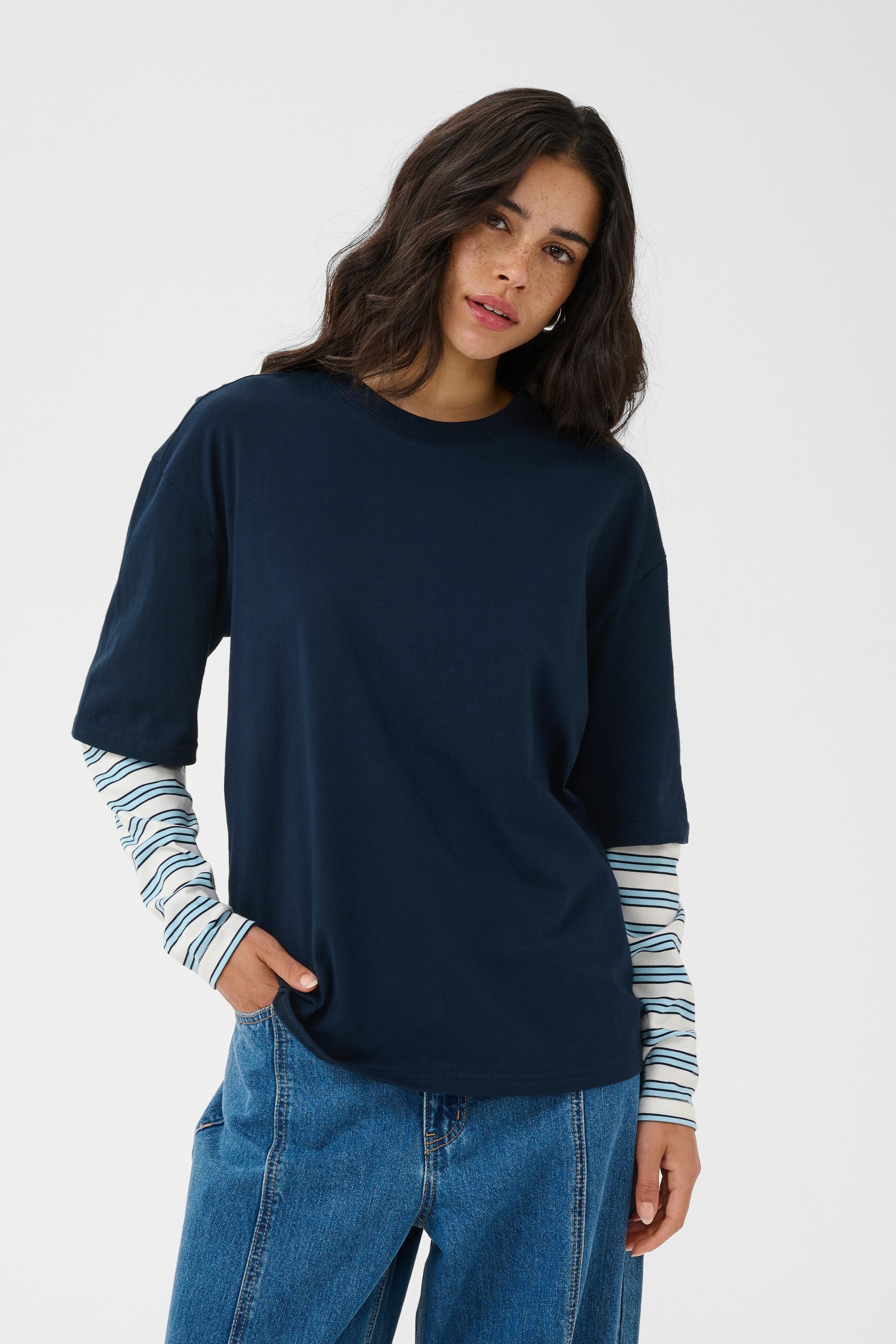 Langarmbluse Langarm-Shirt KAloren