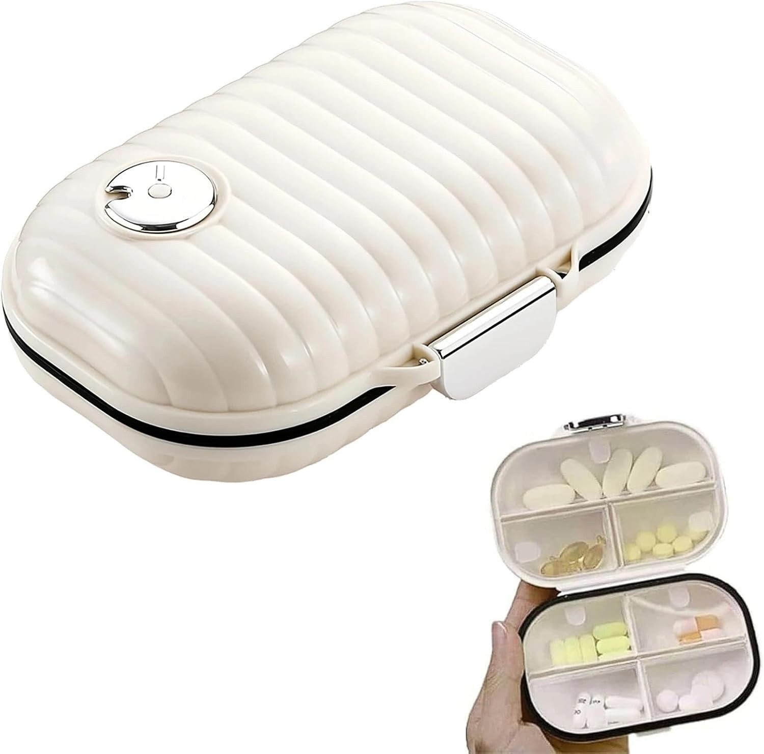 FELIXLEO Pillendose 7 Fächer für Pillen und Schmuck sorgen für perfekte Organisation (1 St)