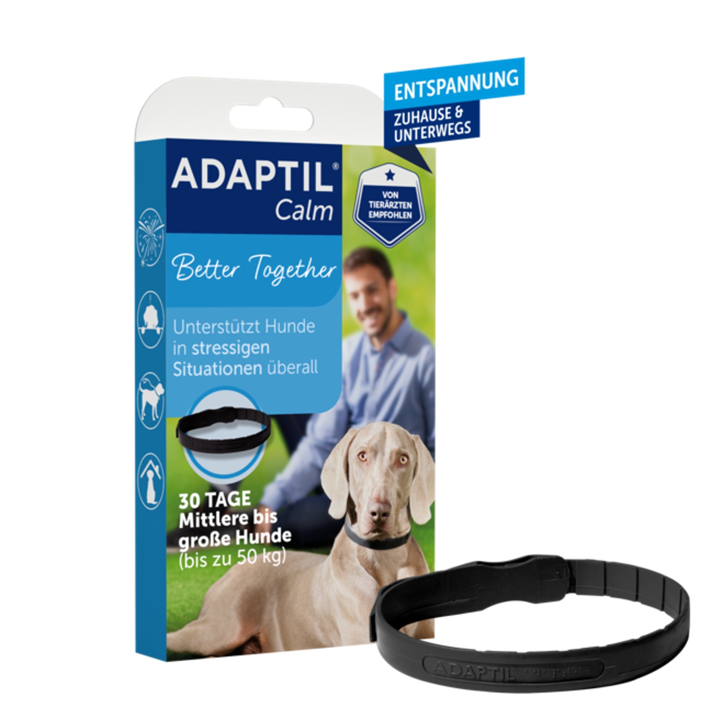 Adaptil Hunde-Halsband ADAPTIL® Calm Halsband - Halsband für *große* Hunde bis 62,5 cm