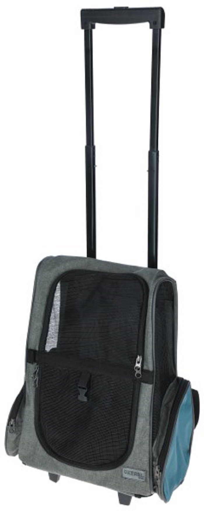 Kerbl Tiertransportbox Kerbl Trolley Vacation, grau/blau, 41x26x55 cm, 80570