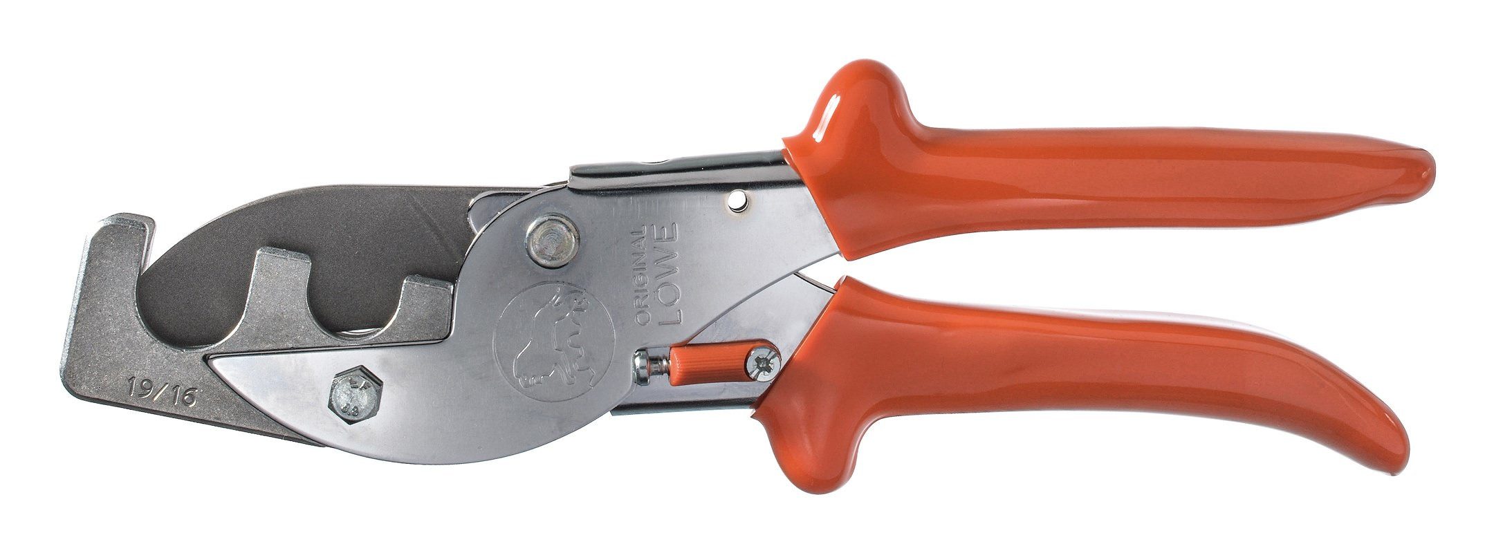 Original LÖWE Gehrungsschere, Kunststoffrohrschere 215 mm