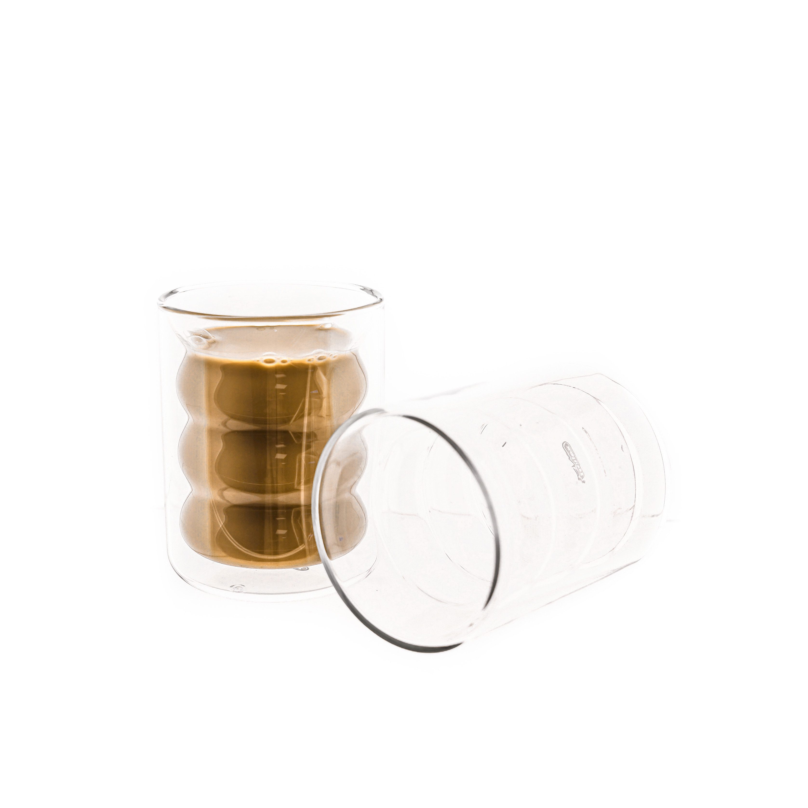 Mulex Gläser-Set Mulex Espressogläser Latte Macchiato Gläser Dopplewandig Gläser-Set, 2-tlg.