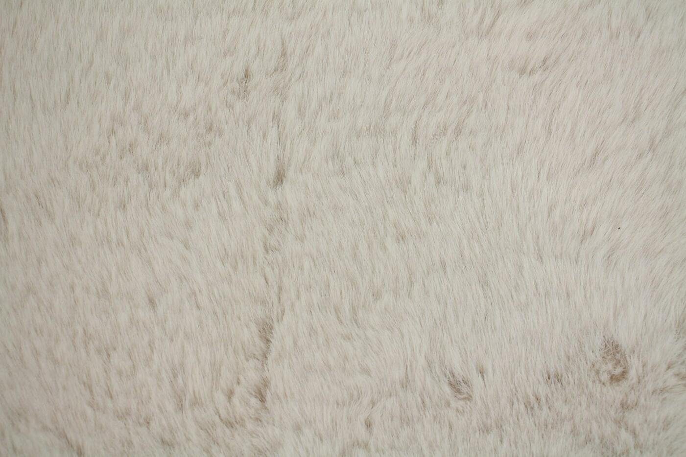 Home-trends24.de Tischläufer Fell Kunstfell Tischdecke Weihnachtsdeko Tischband Mittelband Creme – Bild 5 von 5