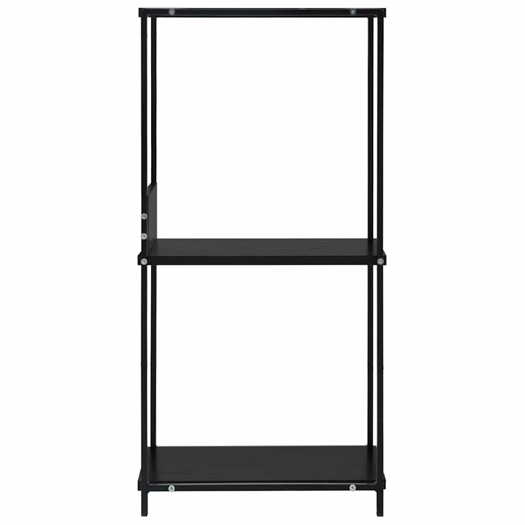 vidaXL Bücherregal Kleines Bücherregal Schwarz 33,5x39,6x79,7 cm Holzwerkstoff, 1-tlg. – Bild 4 von 5
