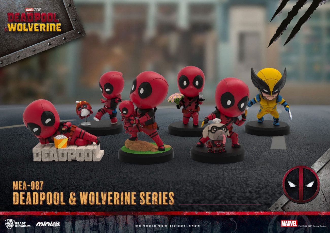 Beast Kingdom Toys Merchandise-Figur Deadpool 3 Deadpool & Wolverine Series Mini Egg Attack Figuren Set 8 c