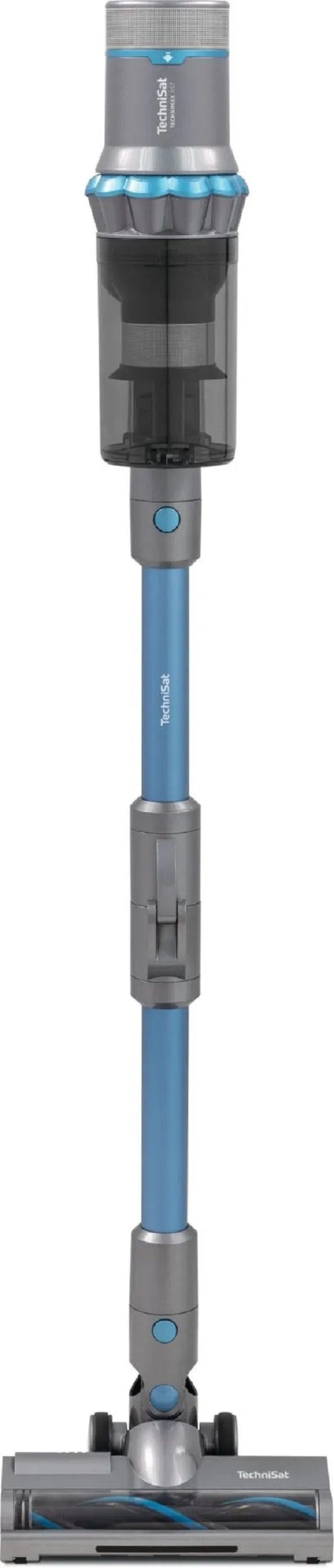 TechniSat Akku-Stielstaubsauger 0000/7041 Akkustaubsauger, Anthrazit/Blau, 380,00 W, beutellos