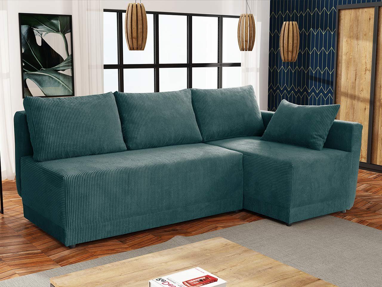 MIRJAN24 Ecksofa Nestor Cord, mit Bettkasten günstig online kaufen