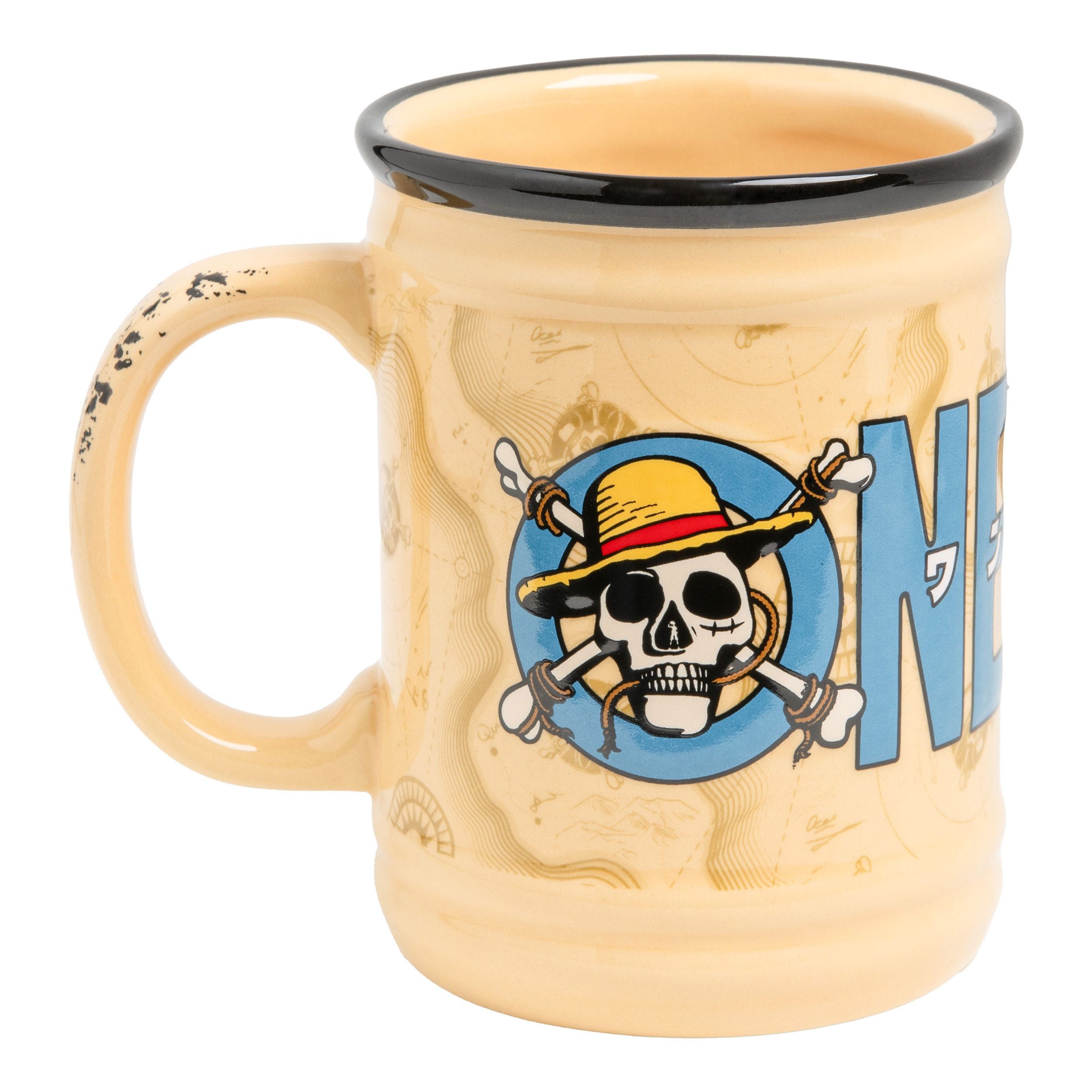 Paladone Tasse One Piece Shaped Tasse Jolly Roger, 1-tlg., Keramik-Tasse - Offiziell lizenziert