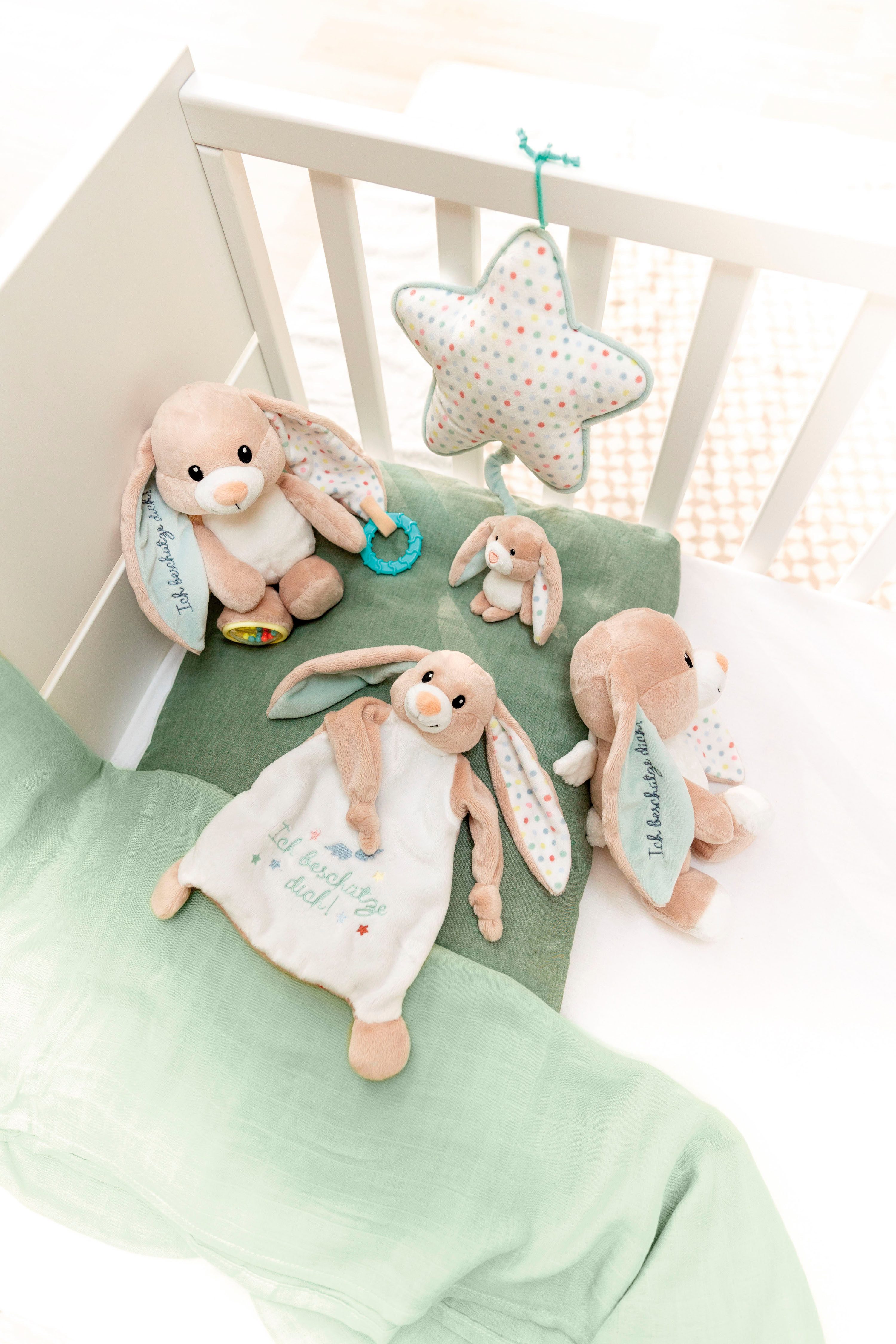 Nici Kuscheltier My First NICI, Activity Hase Fjella "Ich beschütze dich" 23 cm