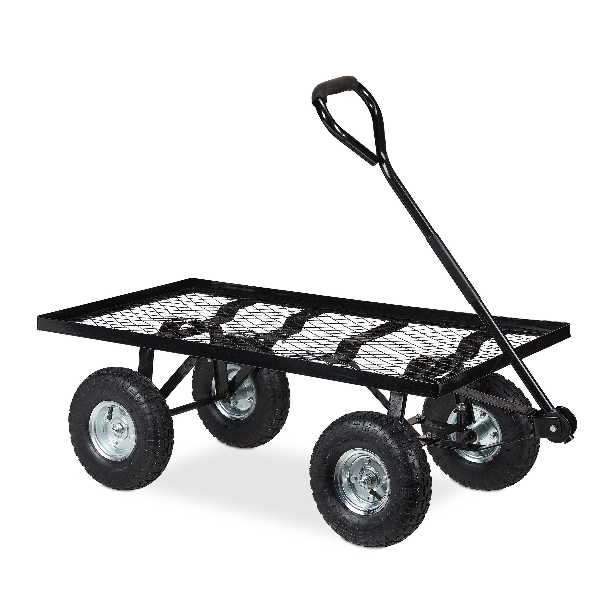 relaxdays Bollerwagen Flacher Handwagen (1-tlg)