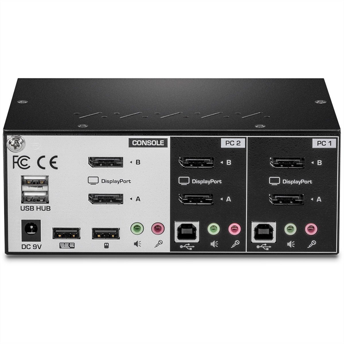 Trendnet TK-240DP DisplayPort KVM Switch Computer-Adapter, 2-Port Dual Monitor