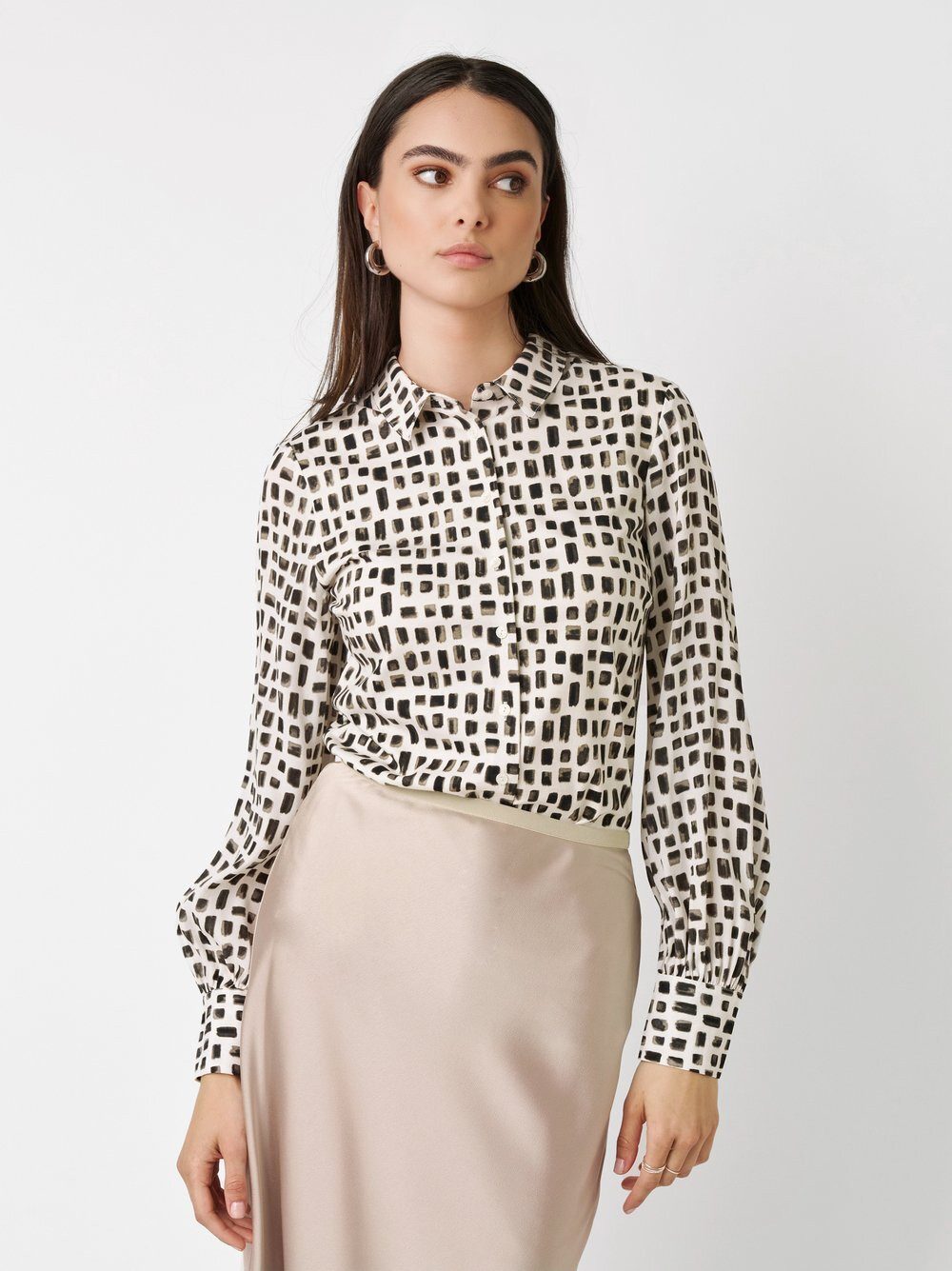 DESOTO Klassische Bluse Pia mit Hemdblusenkragen