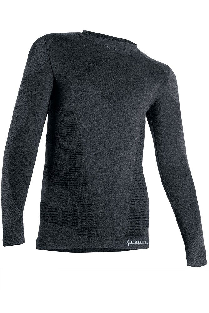 Langarmshirt Funktionsunterwäsche Thermic (warm, atmungsaktiv) schwarz Kinder