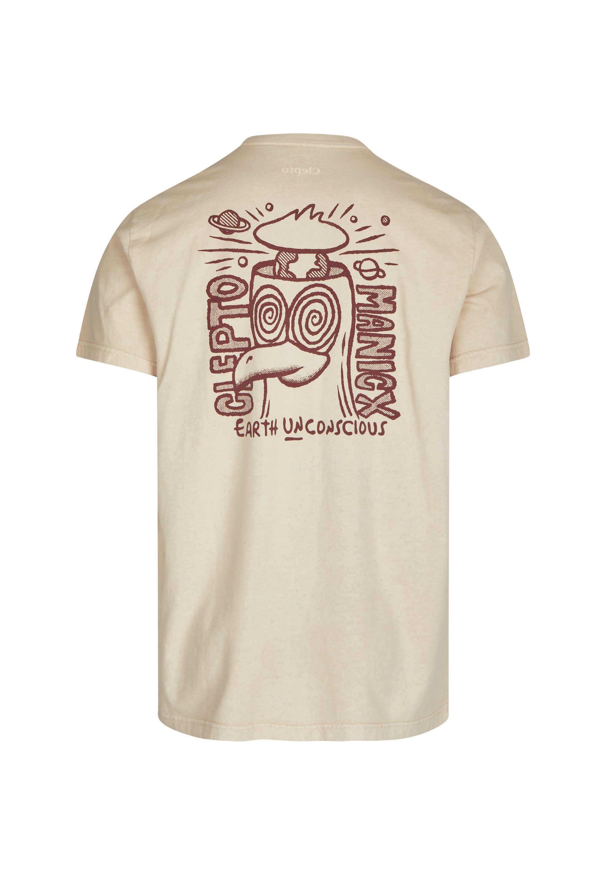 Unconscious coolem T-Shirt Print mit braun Cleptomanicx
