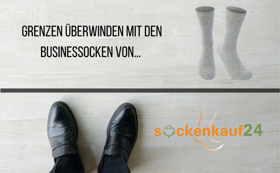 sockenkauf24 Basicsocken 10 Paar Socken Damen Paar, Socken 39-42) 15922 - & Business Grau, Herren WP Baumwolle Komfortbund (10