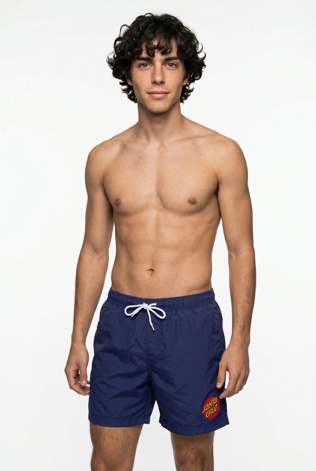 Santa Cruz Badeshorts CLASSIC DOT SWIMSHORT für sportliche Aktivitäten, leichtes Nylon-Obermaterial
