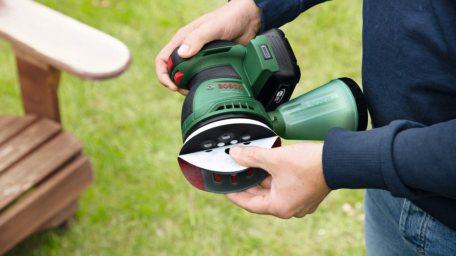 Bosch Home & Garden Akku-Exzenterschleifer »UniversalOrbit günstig online kaufen
