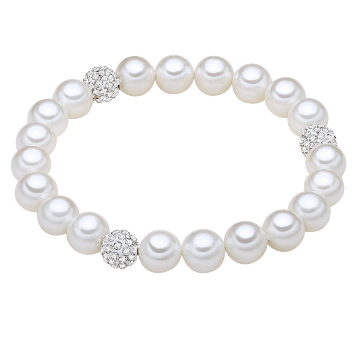 Lulu & Jane Perlenarmband weiß, Muschelkernperle günstig online kaufen