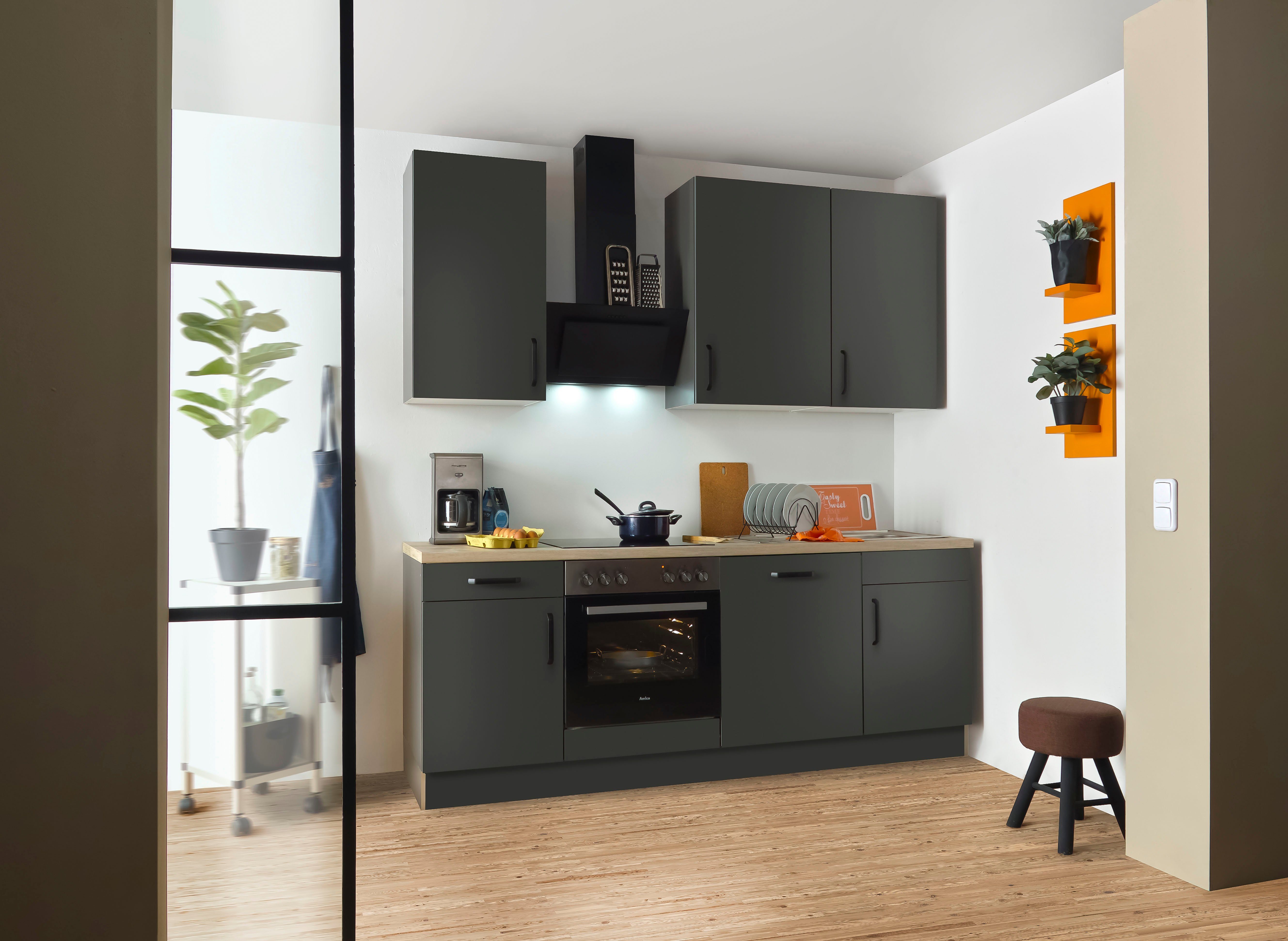 wiho Küchen Küchenzeile "Simi", wahlweise mit E-Geräten, mit verstellbaren günstig online kaufen