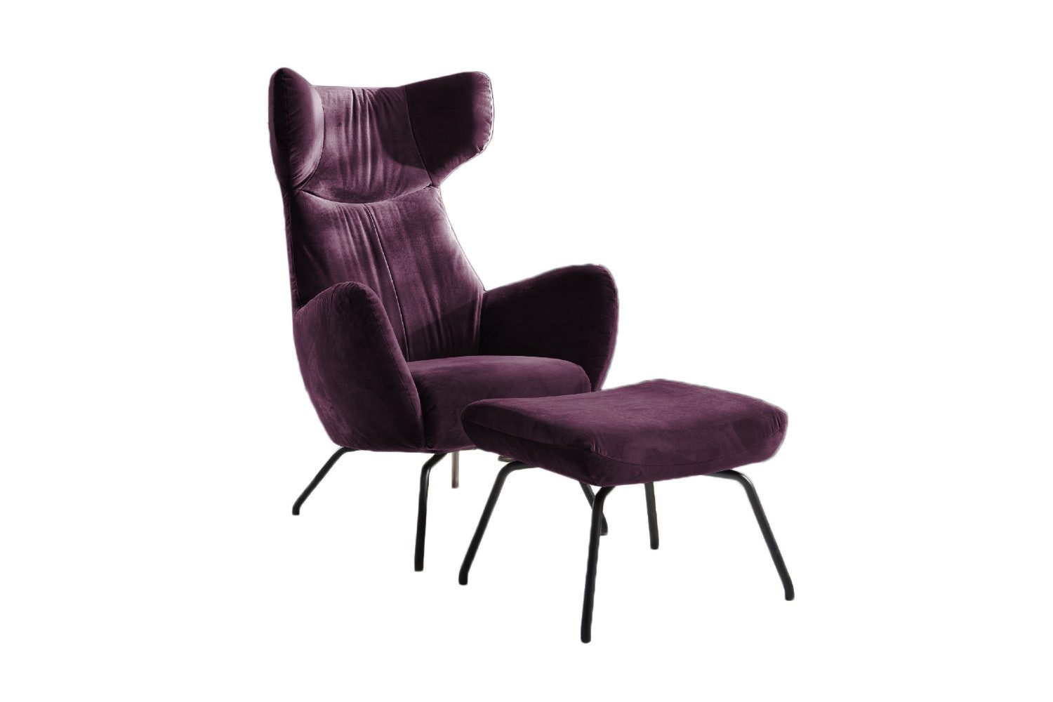 KAWOLA Relaxsessel LOTTE, Ohrensessel Velvet oder Cord, mit oder ohne Hocker verschiedene Цвета(ов)