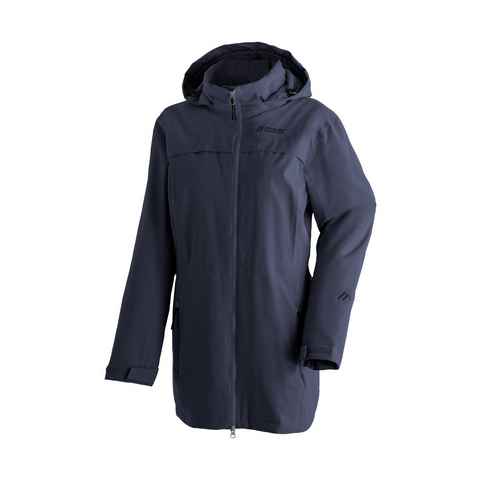 Maier Sports Outdoorjacke Liselotte Damen Mantel, atmungsaktiv wasserdicht, wattierte Jacke mit Kapuze