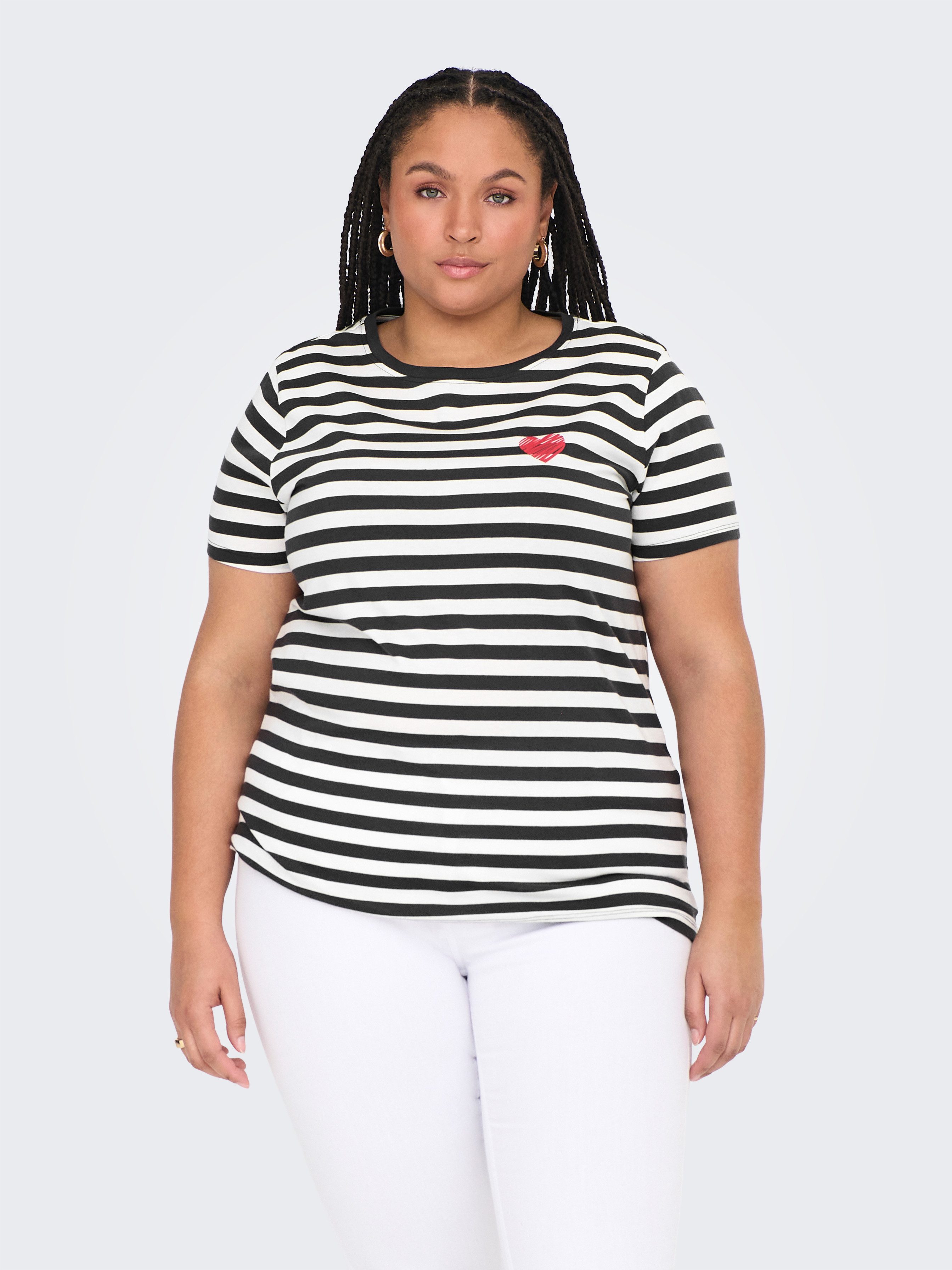 ONLY CARMAKOMA Kurzarmshirt CARMOODY LIFE SS günstig online kaufen