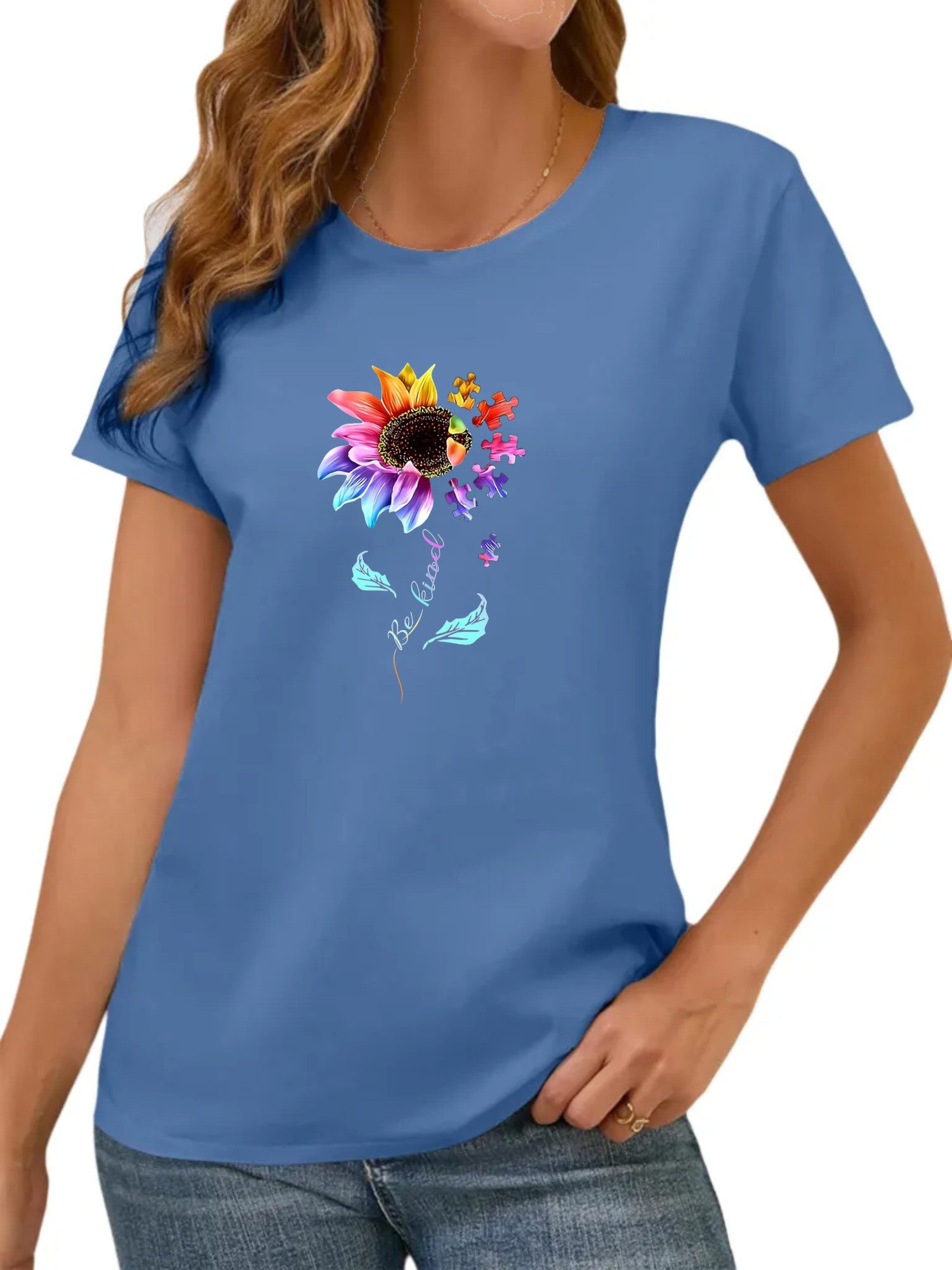 PYL Kurzarmbluse Damen Sommer Casual bequemes günstig online kaufen