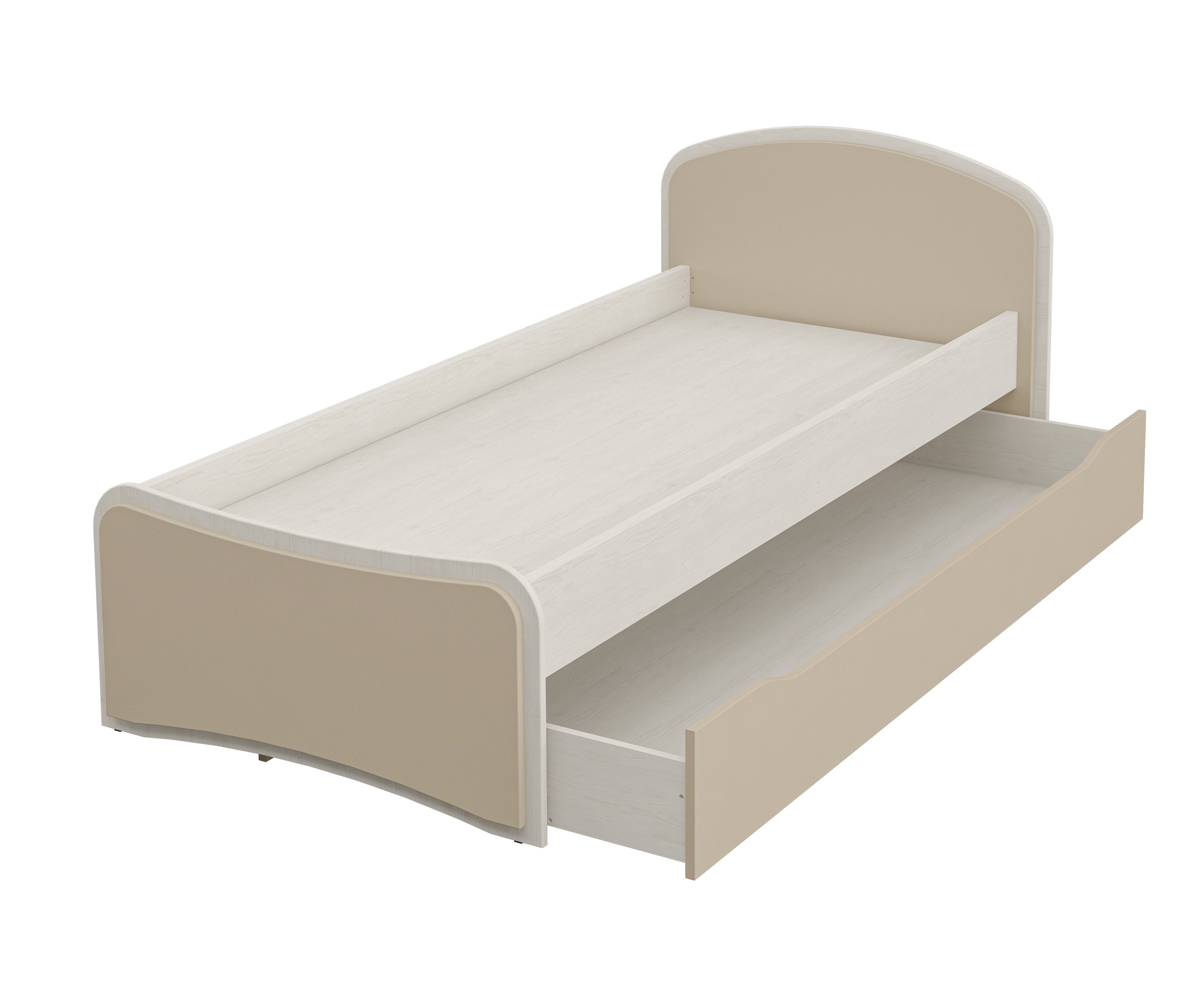 80x190 cm Möbel-Lux Bettkasten, Kinderbett Kombi, mit