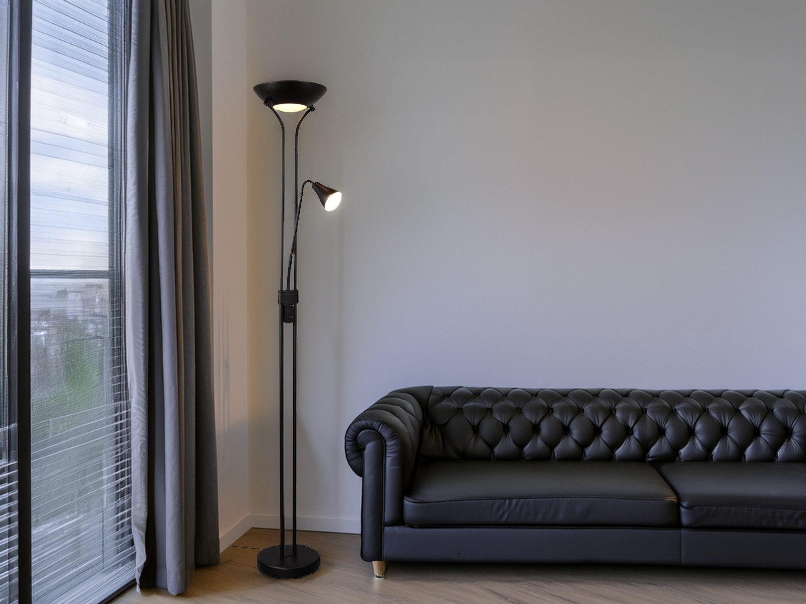 Reality Leuchten LED Deckenfluter, Dimmfunktion, LED wechselbar, über Schal günstig online kaufen