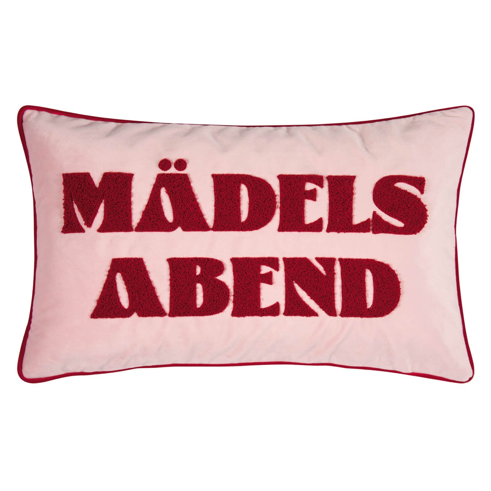 PAD Dekokissen Letters Mädelsabend Red-Pink, einfarbig, günstig online kaufen