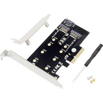 Digitus M.2 NGFF / NVMe SSD PCI Express 3 (x4) Add-On Modulkarte, inkl. Low-Profile Slotblech
