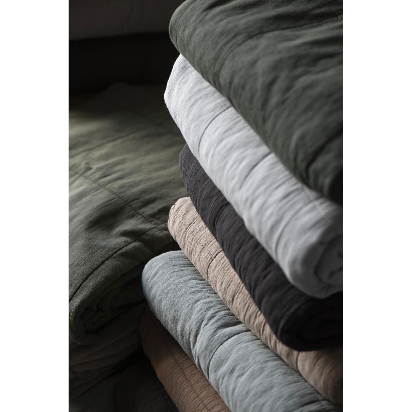 Wohndecke Ib Laursen Tagesdecke Quilt Vintage Burned Rose (130x180cm), Ib Laursen