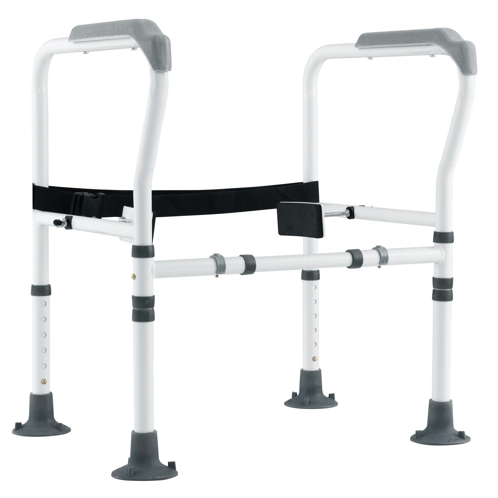 COSTWAY WC-Aufstehhilfe, belastbar bis 136 kg, höhenverstellbar mit Haltegriff