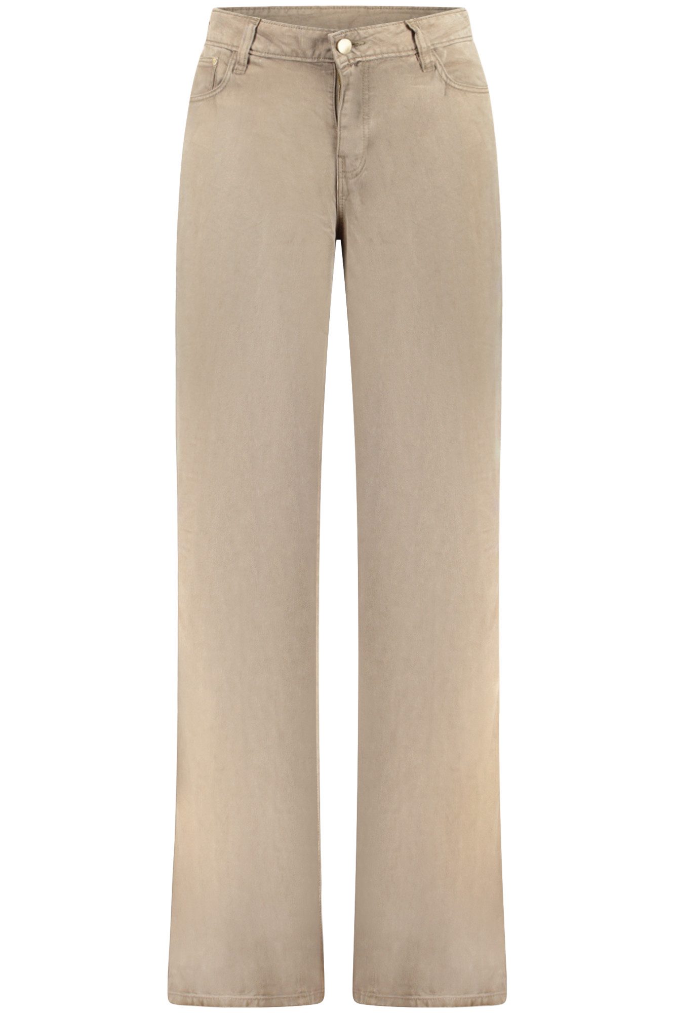 GUESS JEANS 5-Pocket-Hose Stylische Grüne Damen Palazzo Hose mit Logo – Elegante 5 Taschen-Op