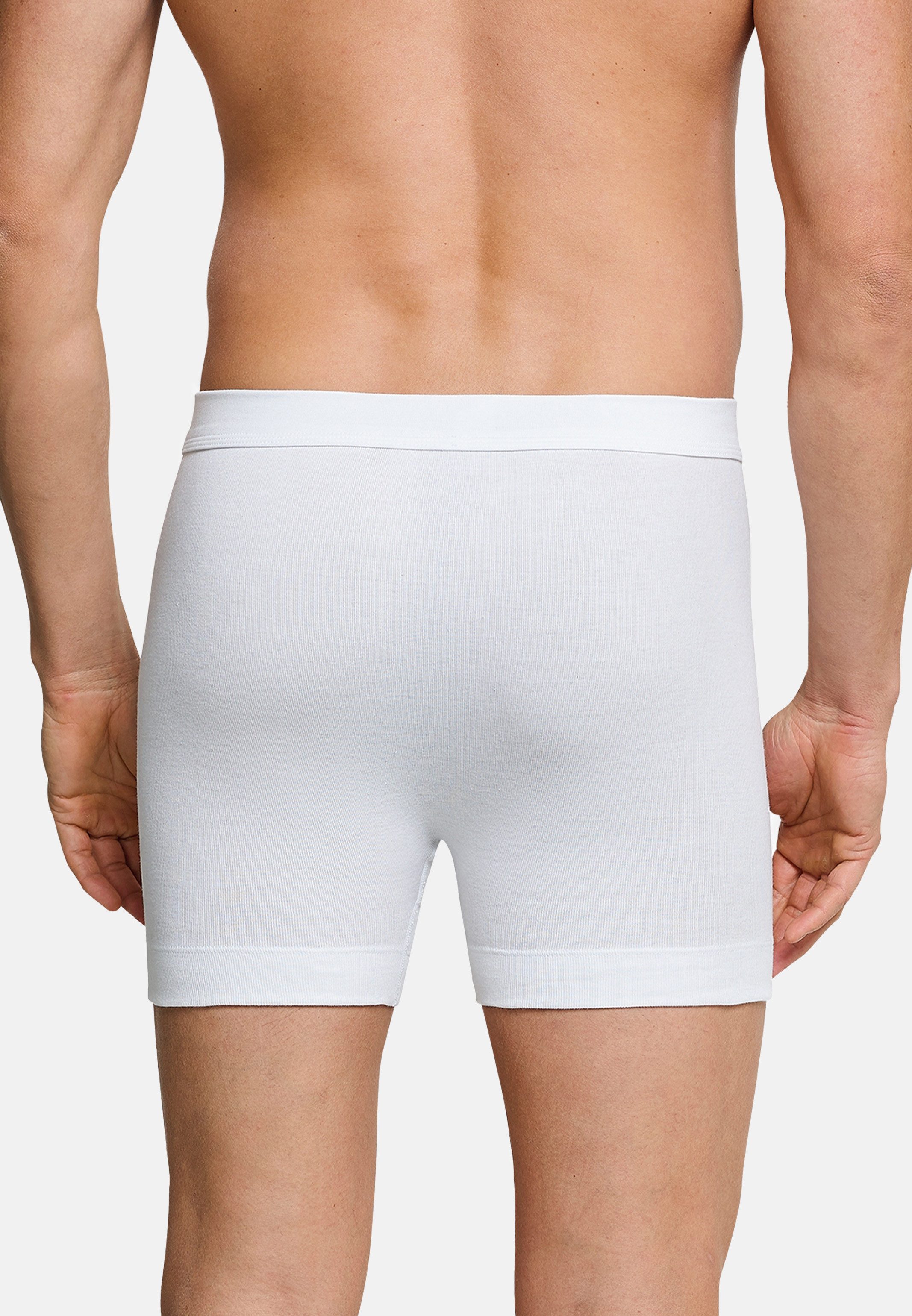 Schiesser Retro Boxer 5er Pack Essentials Feinripp (Spar-Set, 5-St) Long Short / Pant - Baumwolle - mit Eingriff - Atmungsaktiv