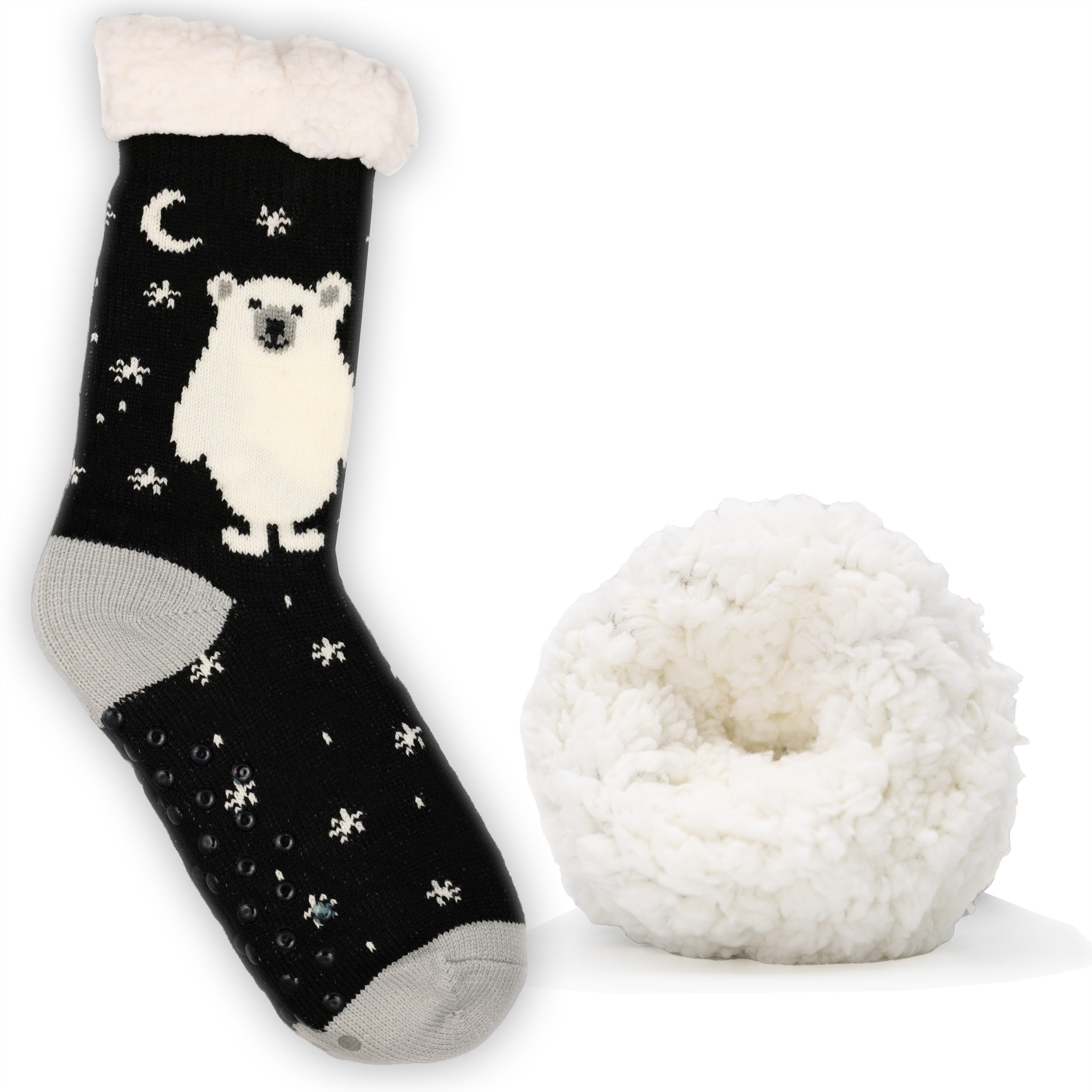 Frostfighter Haussocken Damen Hüttensocken mit ABS Stoppersohle (1-Paar) Hü günstig online kaufen