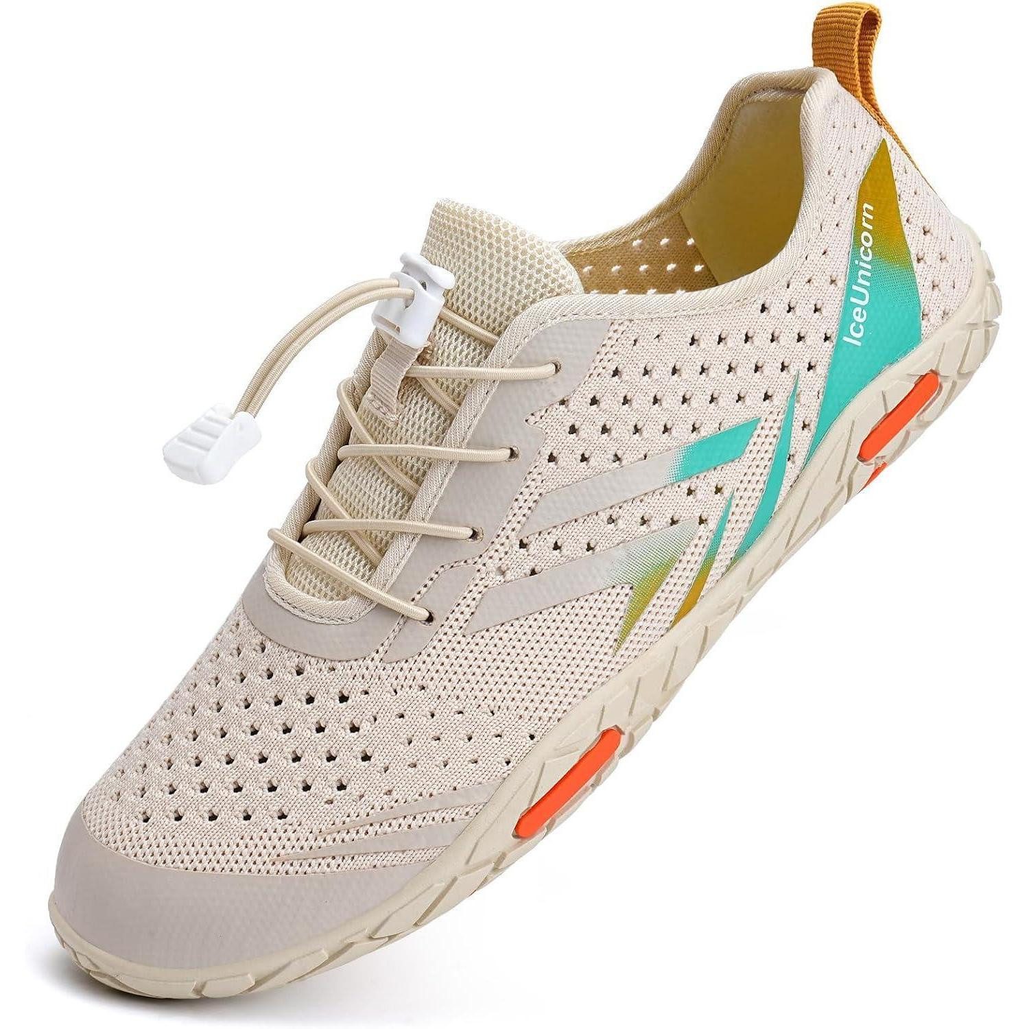 LuxusKollektion Strandschuhe Badeschuhe Aquaschuhe Damen Herren 42 EU Beige Orange Wasserschuh
