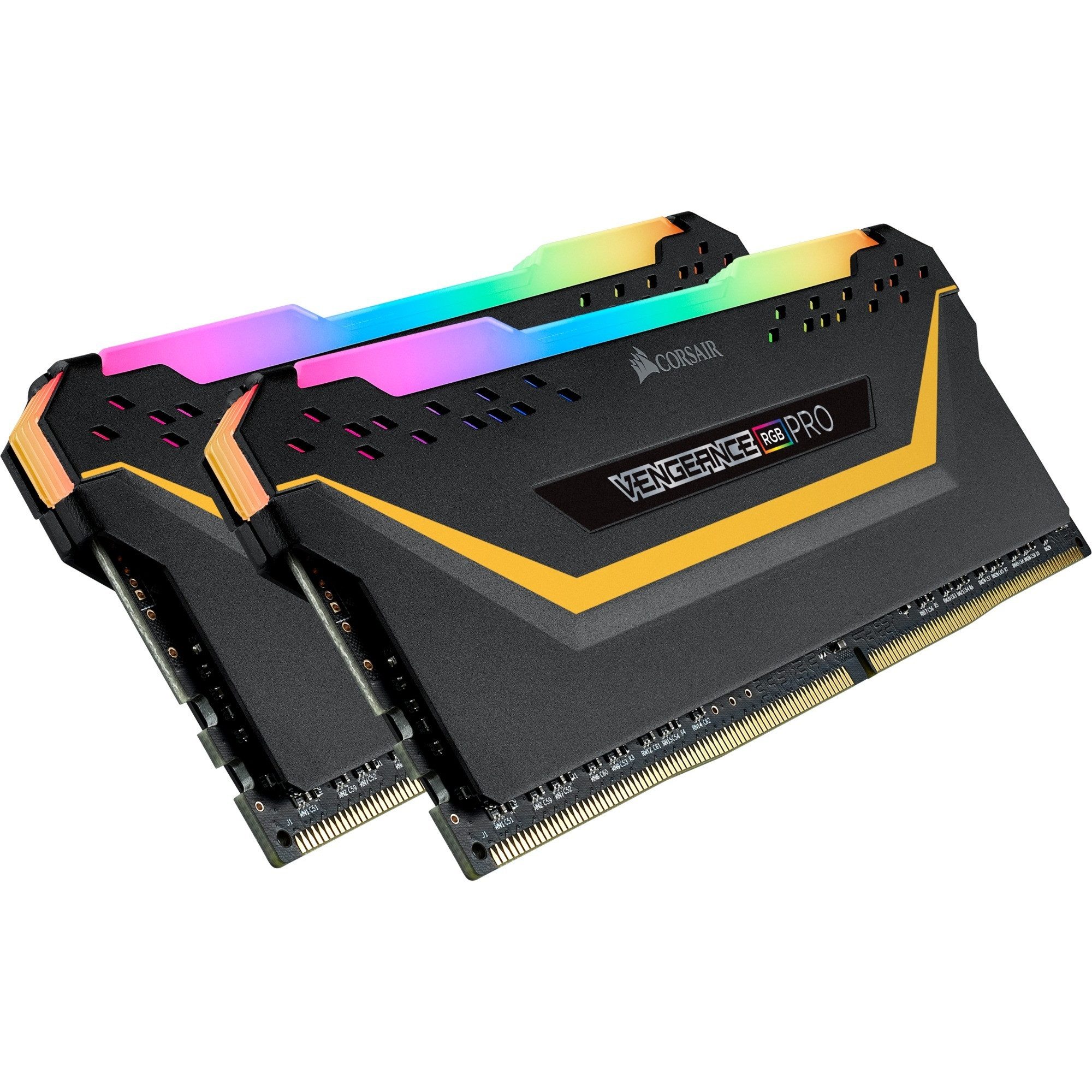 Corsair Vengeance RGB 16GB DDR4-3200 RAM Dual (2x8GB) CL16 PC-Arbeitsspeicher (Dynamische RGB Beleuchtung und XMP 2.0)
