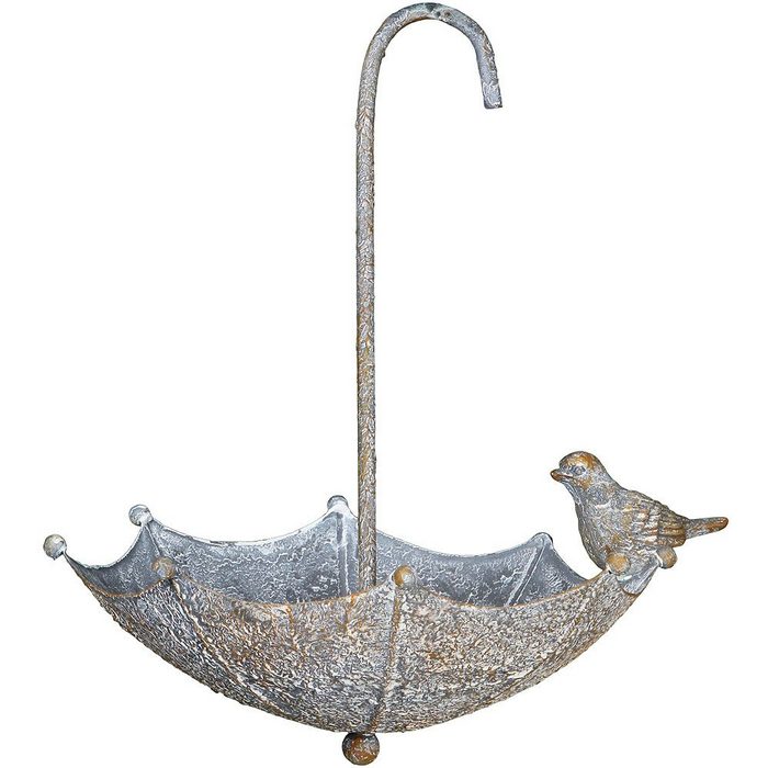 Ambiente Haus Vogeltränke Vogelbad zum hängen aus Metall - Schirm 0 3 l