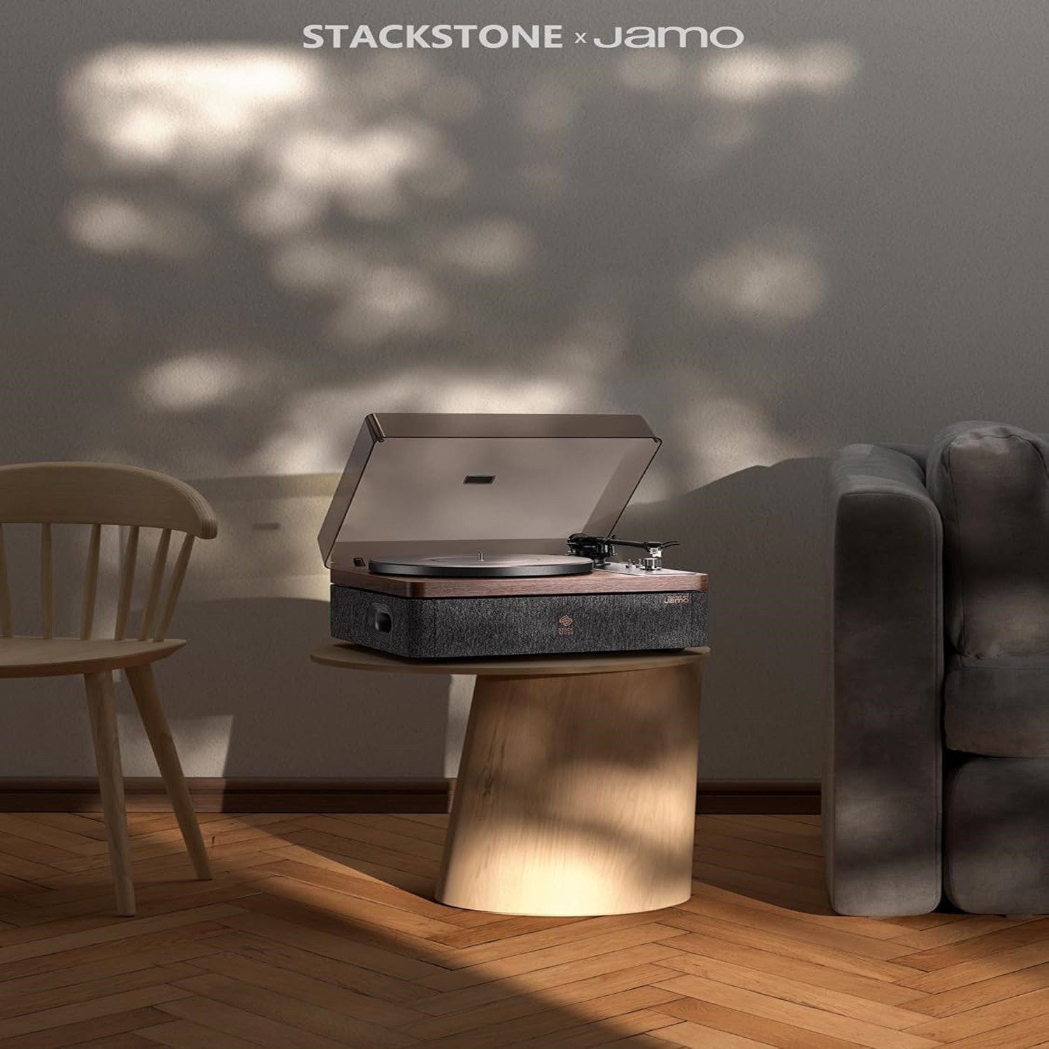STACK STONE DS07 Jamo Vinyl Plattenspieler Bluetooth, Schallplattenspieler Plattenspieler