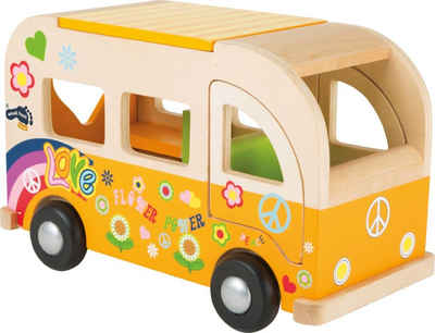 LeNoSa Spielzeug-Auto »Hippie Mobil • Spielbus aus Holz • abnehmbares Dach • Maße ca. 31 x 16 x 19 cm«
