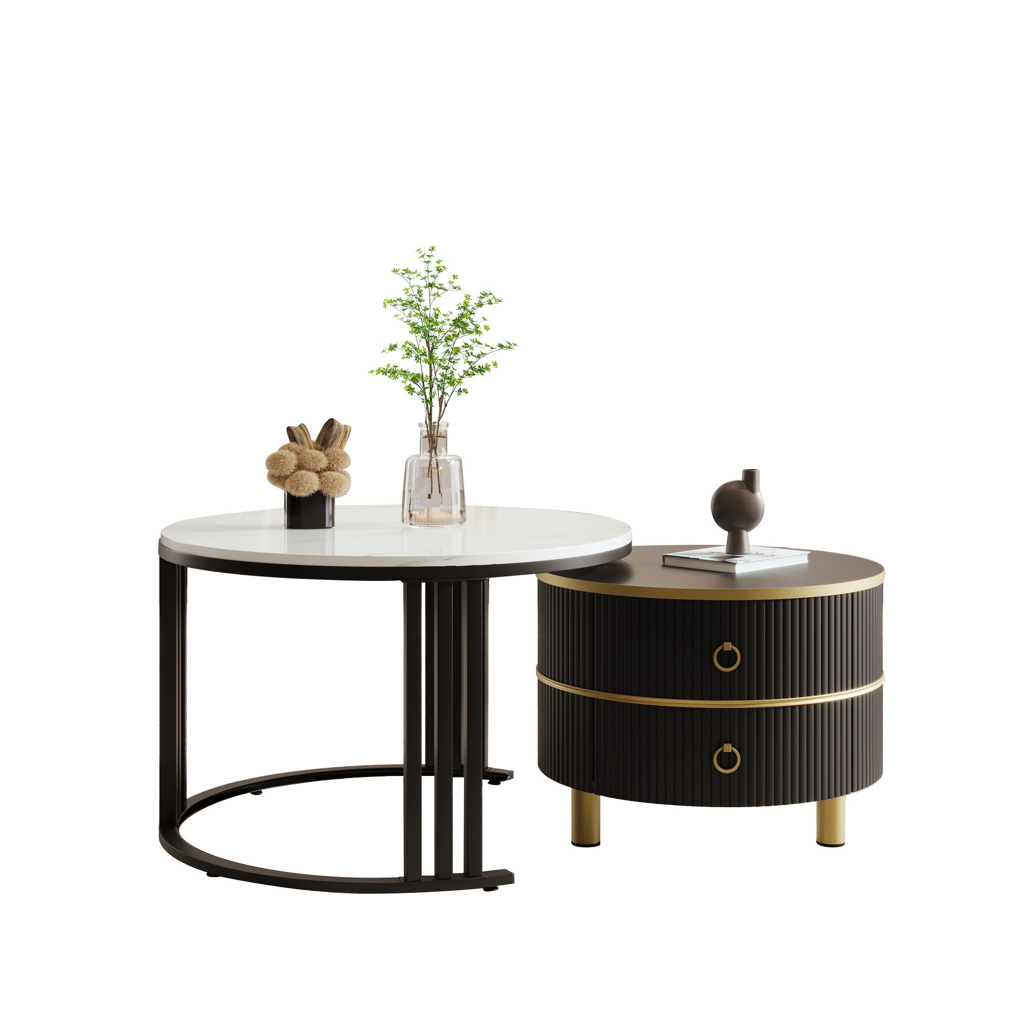 Merax Couchtisch Set aus Holz mit günstig online kaufen